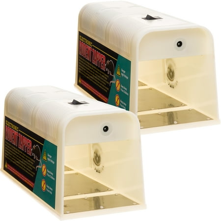 - 2 Pack Reusable Revolution Electronic Rodent Trap for Rats, Mice, and Squirrels