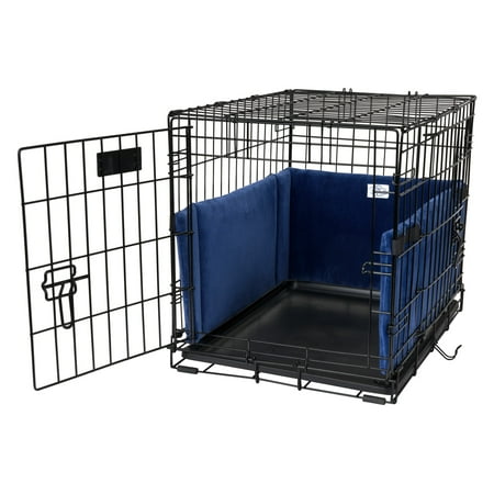 UPC: 0685589145511 | Pet Dreams Dog Crate Bumper – for Single/Double Door Dog Crate  Dog Tail Protector  Blue Small 24 inch