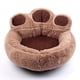 thumbnail image 3 of Winter Dog Bed Bear Paw Shape Soft Sofa Washable Short Plush Indoor and Outdoor Medium Large Dogs Bed Warm Mat Pet Accessories ShopWise Round, 3 of 10