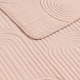 thumbnail image 4 of C&C California Embroidered Quilt Set, 100% Cotton, Breathable, Lightweight, 3-Piece, Full/Queen, Pink, 4 of 5
