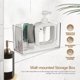 thumbnail image 5 of 2 cajas de almacenamiento adhesivas de pared transparentes para baño., 5 of 6