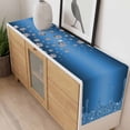 thumbnail image 4 of Modern Blue Table Runner - 72 Inch Long, Kitchen Dining Table Runner Dresser Scarves, Abstract Diamond Luxury Gradient Farmhouse Decor for Coffee Tables Wedding Party Banquet, 4 of 8