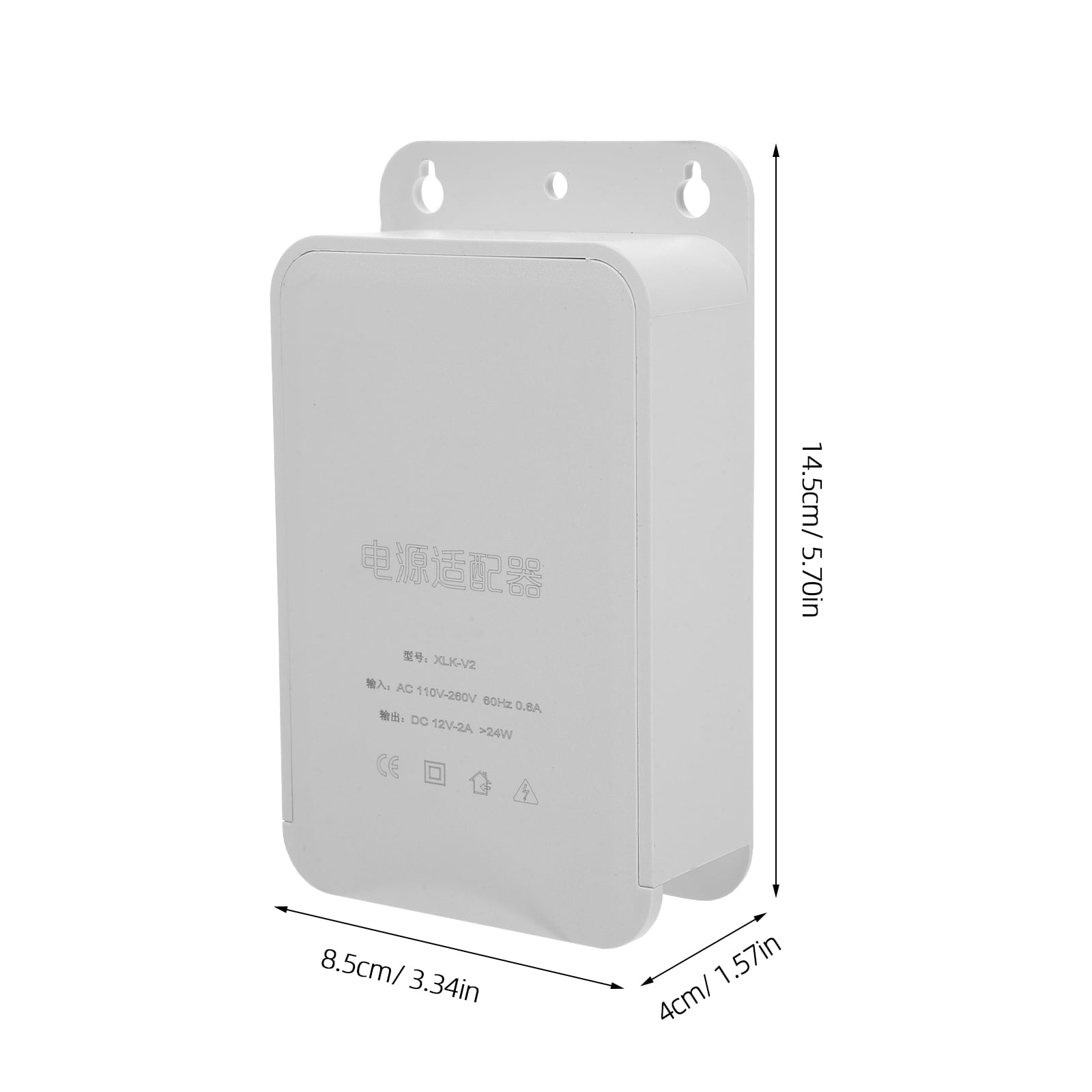 OUNONA 4-Pack Outdoor Electrical Boxes White Plastic Enclosures for Cable and Monitoring System Use