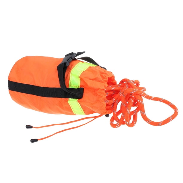 Bolsa de lanzamiento para kayak de deriva reflectante de 8 mm de diámetro para rafting en hielo Cuerda de 16 m.