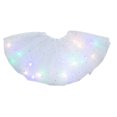 thumbnail image 2 of KkSLirnhs Girls' Cute Tulle Bubble Mini Skirt with Ruffle Hem for Summer Fun Lightweight Rainbow Sequin Sparkling Tutu Dancing Mesh Skirt White, 2 of 3