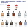 thumbnail image 5 of Maxora Personalized Ornament Customize Christmas Ornament Black Bear Family of 5 Free Customize, 5 of 7