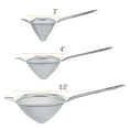 thumbnail image 2 of U.S. Kitchen Supply - Set of 3 Conical Fine Twill Mesh Stainless Steel Strainers - Quality, 3", 4" and 5" Sizes, 2 of 6
