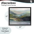 thumbnail image 4 of Stupell Industries Traditional Misty Morning Mountain Gradient Black Floating Frame Canvas Art, 21 x 17, by Farren Lee, 4 of 8