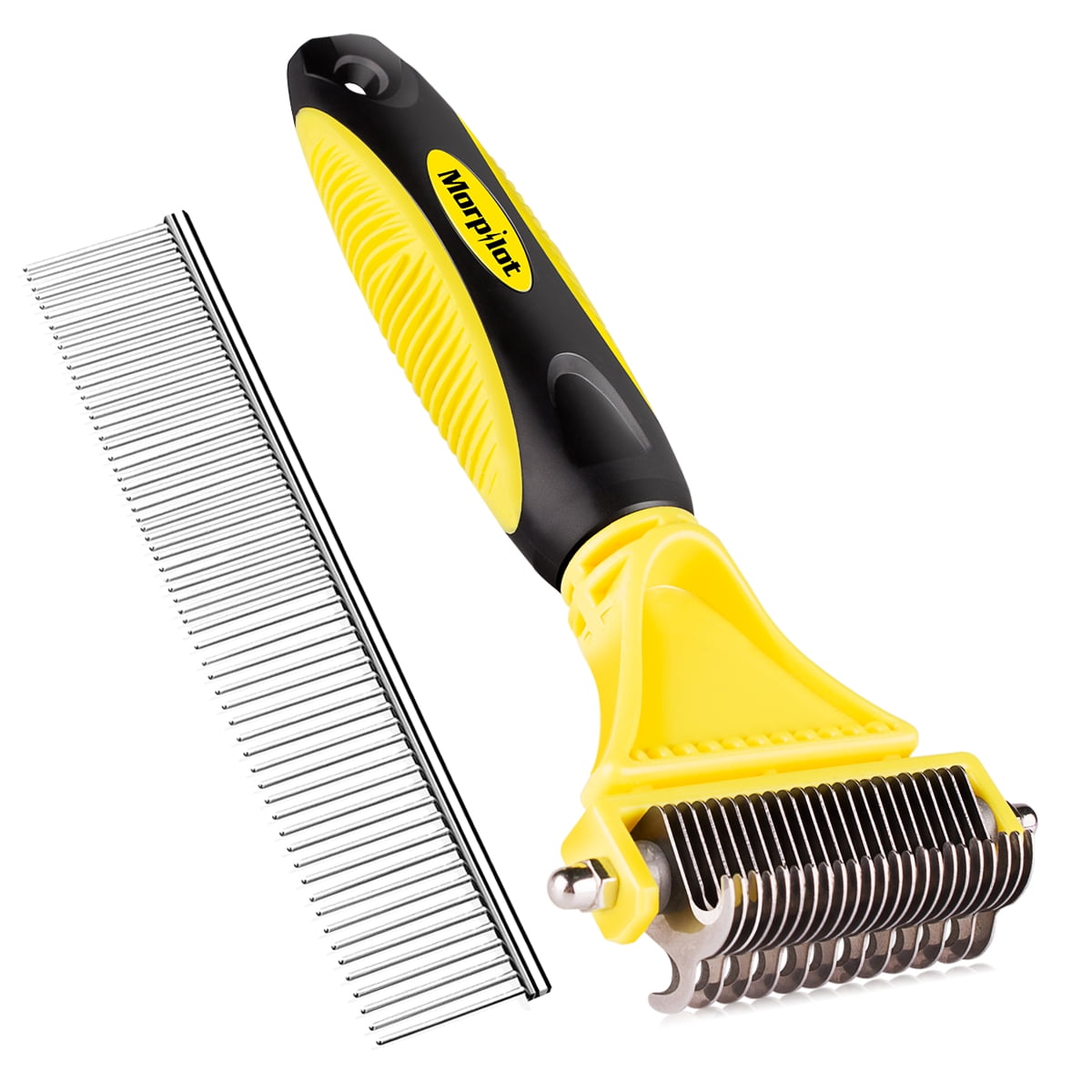 Dematting Tool for Dogs & Cats Professional Rake Brush Grooming Comb