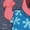 HEATHER BLUE, variant on SpongeBob SquarePants - Hula Dance Spongebob and Patrick - Men's Short Sleeve Graphic T-Shirt