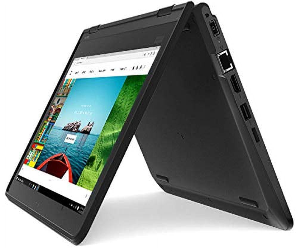 Pre-Owned 2019 Lenovo Thinkpad Yoga 11e 5th Gen 11.6" HD IPS Touchscreen 2-in-1 Business Laptop Intel Celeron Quad-Core N4100, 128GB SSD, 4GB DDR4, WiFi AC, Type-C, Webcam, Windows 10 Pro