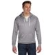 thumbnail image 1 of Sudadera con capucha de poliéster con encaje deportivo para adultos ATH GREY HEATHER 2XL J América JA8833, 1 of 1