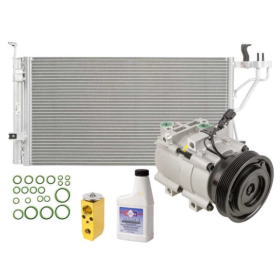 For Hyundai Sonata & Kia Optima AC Compressor w/ A/C Condenser & Repair Kit - BuyAutoParts