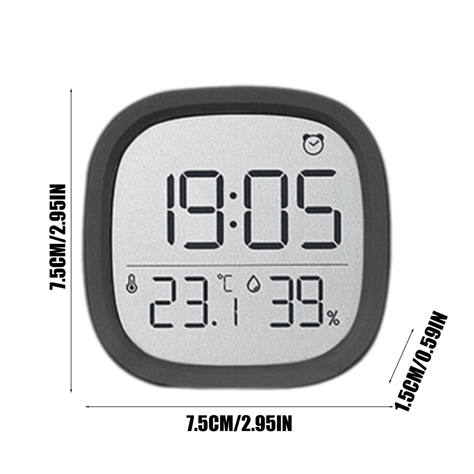 TaTaai 4Pcs LCD Screen Magnetic Clock Digital Small for Fridge Stove with Clip Kitchen Timer Clocks Large Screen Loud Alarm Multi-Functional Countdown for Baking Sports Office Classroom