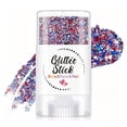 thumbnail image 5 of Patriotic Red White and Blue Glitter Stick,4th of July Accessories,Sparkling Face Hair Glitter for 4th of July Outfits,American Flag Makeup for Independence Day 250 Anniversary （B), 5 of 7