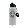 thumbnail image 1 of Personalized Custom Firefighter Girlfriend Aluminum White Finish 20 Ounce 600ML Sport Water Bottle Customizable, 1 of 4