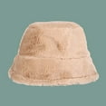 thumbnail image 3 of Limei Women Faux Fur Fisherman Hat Winter Warm Bucket Hat Plush Big Brim Hat, 3 of 7