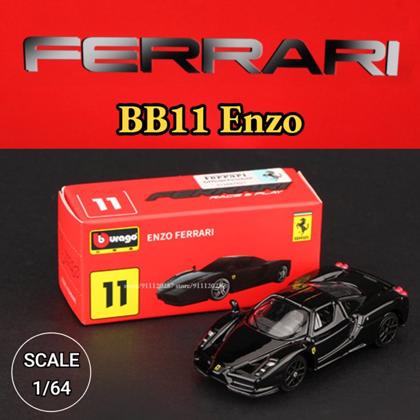 Bburago-Mini modelo de coche Ferrari a escala F40 F50 1/64 GTB 488 Spider Diecast, réplica de arte en miniatura, BB13, 458