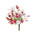 thumbnail image 2 of Ramo de flores de seda artificial para decoración del hogar, arreglo floral sintético multicolor realista para salón, centro de mesa de comedor, adorno decorativo interior, 2 of 6