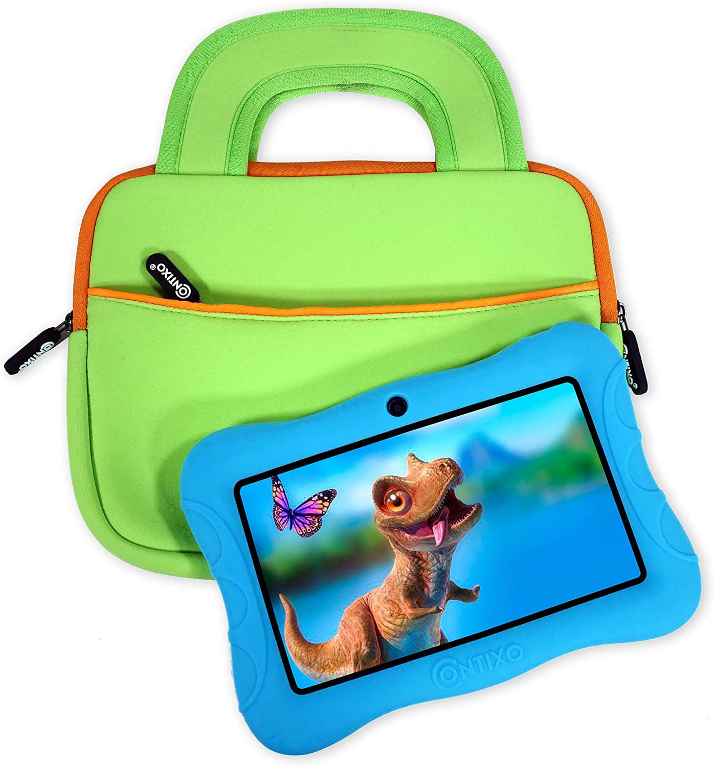 Green Contixo 10 Tablet Sleeve Bag Compatible for Contixo K101 Kids Tablet 10.1 Inch with Accessory Pocket 
