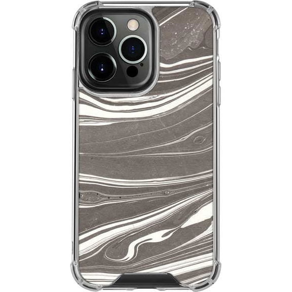 Skinit Marble Grey Marble iPhone 14 Pro Clear Case