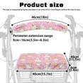 thumbnail image 6 of Jiueut Heart Cat Rollator Walker Seat and BackRest RollBar Covers Set for Women 2 Piece Rollator Walker Seat and BackRest Cover with Cats Street Assistive Vehicle Cover, 6 of 7