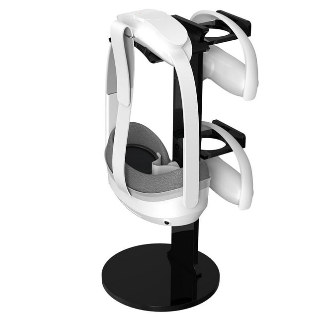 Soporte de escritorio para auriculares Salvador Estante de almacenamiento Negro