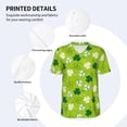 thumbnail image 4 of Balery St Patrick's Day7 Baseball Jersey for Men Casual Button Down Shirts Short Sleeve Active Team Sports Uniform-Large, 4 of 9