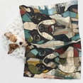 thumbnail image 6 of Yiaed Colorful Bulldog Duo Print Dog Blankets-Cat Blanket Washable for Couch Protection,Puppy Blanket, Soft Plush Reversible Throw Furniture Protector-Small, 6 of 8