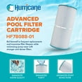 thumbnail image 3 of Hurricane Replacement Spa Filter Cartridge for Unicel and Astral Hurlcon ZX155, 3 of 7