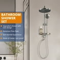thumbnail image 4 of Wall-Mounted ShowerSpas Shower System,With 9" Rain Showerhead,5-Function Hand Shower,Adjustable Slide Bar and Soap Dish, 4 of 12