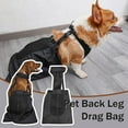 thumbnail image 2 of Silla de ruedas para perros, transpirable, segura, con protección para el pecho y las extremidades, con arrastre trasero S7A6, 2 of 7