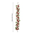 thumbnail image 6 of Dserfhy 3.2FT Red Berry Christmas Garland with Green Leaves Artificial Christmas Garland Fireplace Table Centerpiece for Winter Holiday Decor, 6 of 8
