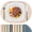 Ivory-Beige, variant on PROMATTOO Faux Leather Placemats Set of 6,Heat Resistant Dining Table Mats,17”x12”,Taupe
