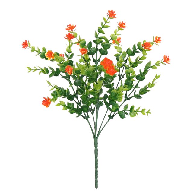 Worallymy Ramo de flores de plástico para el hogar oficina decoración floral artificial boda fiesta jardín flor falsa naranja Worallymy JD735806102