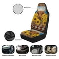 thumbnail image 5 of Yuyamidu Sunflower Highland Cow Car Seat Covers Elastic Fabrics Waterproof Car Seat Cover Easy to Install Auto Interior Accessories 2 Pcs Set for SUV, Vans,Sedan,Truck, 5 of 7