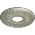 thumbnail image 3 of Ekena Millwork 11 3/8"OD x 3 5/8"ID x 7/8"P Palmetto Ceiling Medallion (Fits Canopies up to 4 1/2"), Hand-Painted Flash Gold, 3 of 7