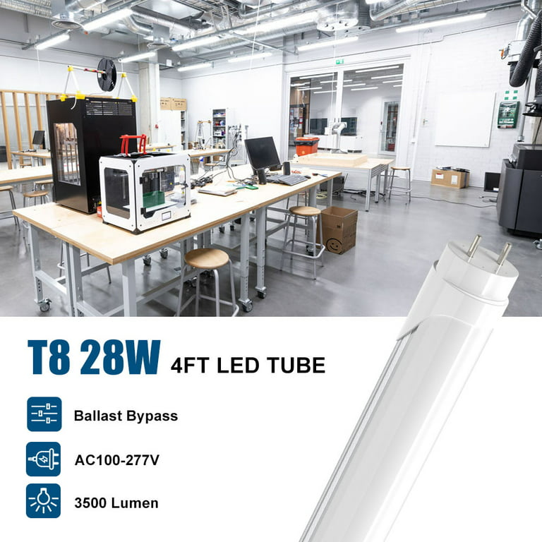 Dual Mode High Lumen 4ft T8 LED Tube - 5000K / 2775 Lumens
