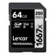 thumbnail image 2 of Tarjeta de memoria Lexar Professional LSD64GCBNA1667 64GB UHS-II, 2 of 2