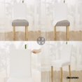 thumbnail image 4 of Deconovo Decorativo Sólido Fundas de silla, Extraíble White Chair Slipcover Jacquard Dots Comedor Fundas de silla, Juego of 2, White, 4 of 7