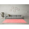 thumbnail image 3 of Ahgly Company Indoor Round Oriental Red Industrial Area Rugs, 5' Round, 3 of 4