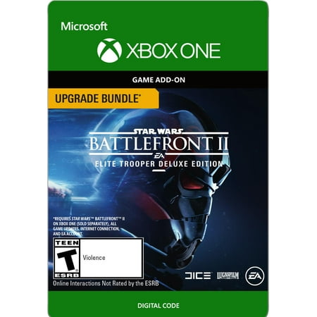 Star Wars Battlefront II: Elite Trooper Deluxe Edition Upgrade, Electronic Arts, Xbox One, [Digital (The Best Star Wars Games For Xbox 360)