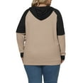thumbnail image 3 of NISVIYA Winter Plus Size Tops for Women Loose Fit Long Sleeves Sweatshirts Casual Buttons Up Hoodies, 3 of 6