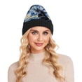 thumbnail image 4 of joogoo Wolf in Night Sky Oil Paint Beanie Hats Men Women Cuffed Skull Cap Winter Warm Knit Thick Beanies, 4 of 7