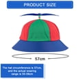 thumbnail image 2 of LYTIVAGEN Detachable Adult Propeller Hat Baseball Cap Rainbow Top Hat Brightly Rainbow, 2 of 4