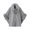 Gray, variant on Womens Sweaters Casual Classic Winter Wrap Cable Knit Poncho with Faux Fur Edges Hook Fastening Detail Stylish Outerwear for Weekend Hangouts Casual Getaways