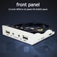 thumbnail image 5 of 9 pines a 2 USB 2.0 Floppy Bay HUB HD Audio 3.5mm Rack de panel frontal (Plata) Ehuebsd Para estrenar, 5 of 8