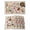 Brown, variant on Watercolor Flowers Placemats Set of 12, Rustic Spring Floral Botanical Beige Placemats for Dining Table, Place Mats for Kitchen Tabletop, Waterproof Wipeable Dining Table Mats Set