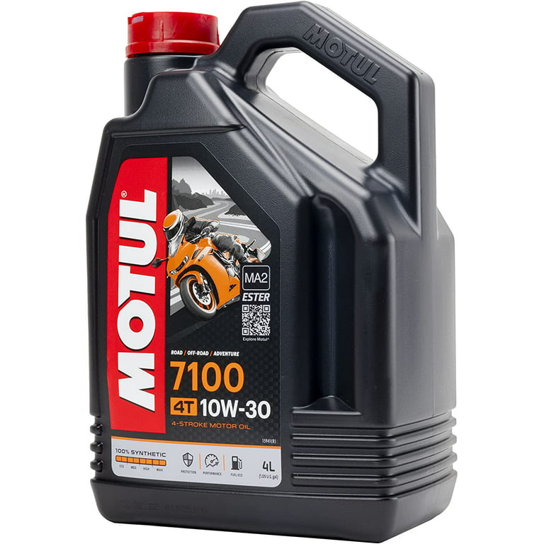 Motul 104092 Set of 6 7100 4T 10W-40 Motor Oil 1-Gallon Bottles