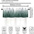thumbnail image 3 of Forest Valance Curtains Nature Green Misty Forest Tree Art Printed Rod Pocket Curtain Valance for Kitchen Bedroom Living Room Decor 1 Panel W54xL18 Inch, 3 of 6